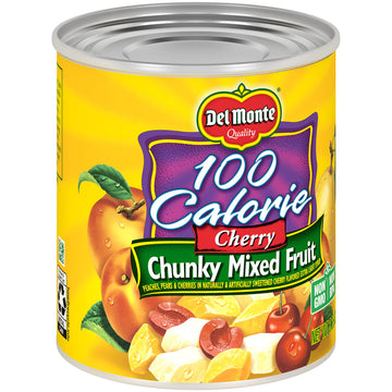 Del Monte Canned Cherry Chunky Fruit Cocktail in Light Syrup 8.25 Ounce (Pack of 12)