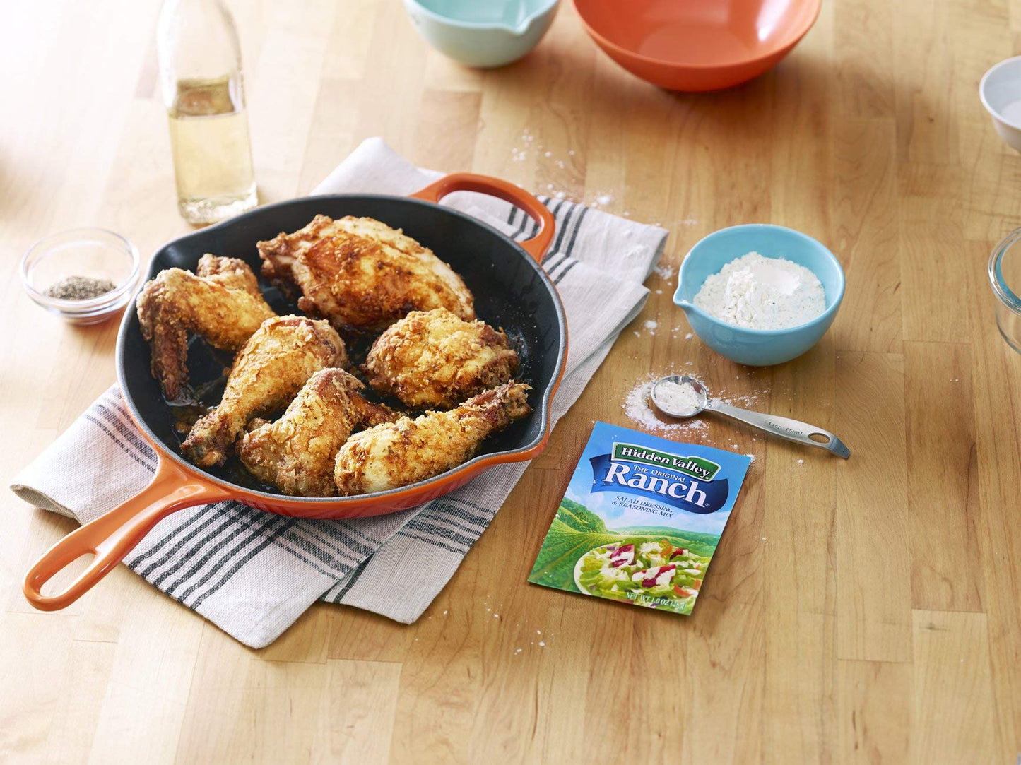 Hidden Valley Original Ranch Dips Mix, Gluten Free - 8 Packets, 1 Oz