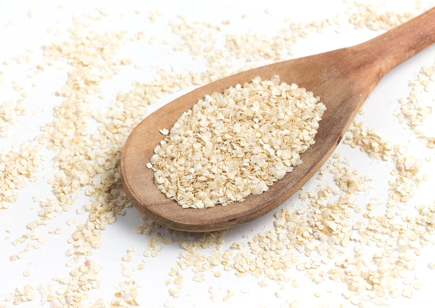 Food To Live White Quinoa Flakes, 4 Pounds Pressed Seeds, Whole Grain, Raw, Kosher, Vegan. High In Protein, Riboflavin. Great Oa