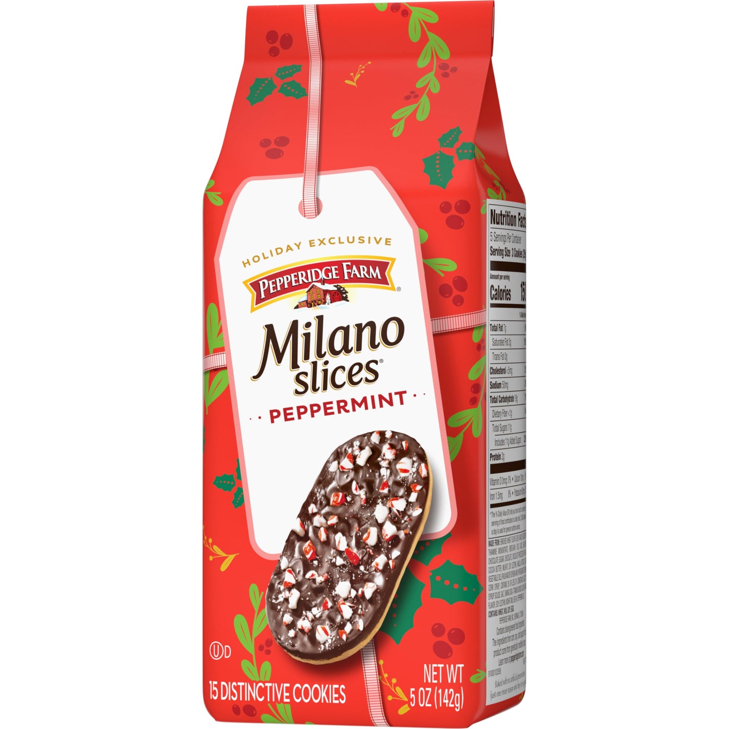 Pepperidge Farm Milano Slices Peppermint Cookies 5 Oz