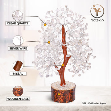 Clear Quartz Crystal - Tree Of Life Chakra, Stone Clear, Artificial Trees, Fungshui Decorations, Crystal Money Tree, Crystal Luc