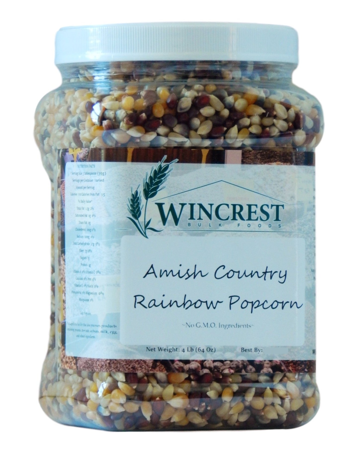 Rainbow Popcorn - 4 Lb Tub (Non GMO)