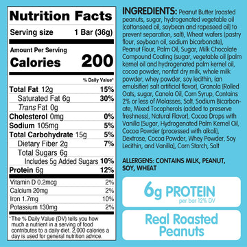 SKIPPY Creamy Peanut Butter & Chocolate Fudge Wafer Bars 22 individule wrapped bars