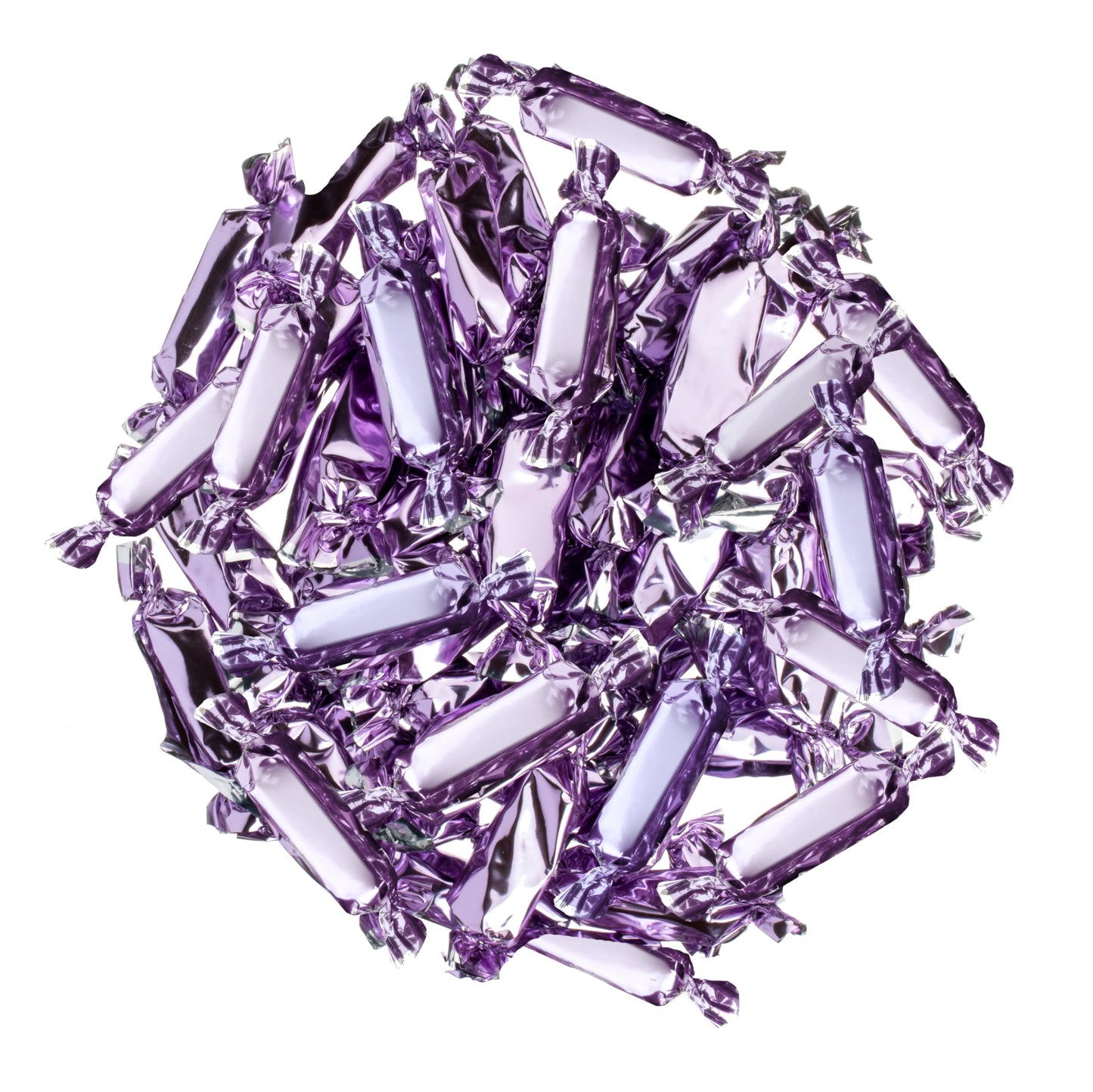 Candy Envy - Individually Wrapped Caramels - Lilac Wrapper - 2 Pound Bulk Lilac Candy