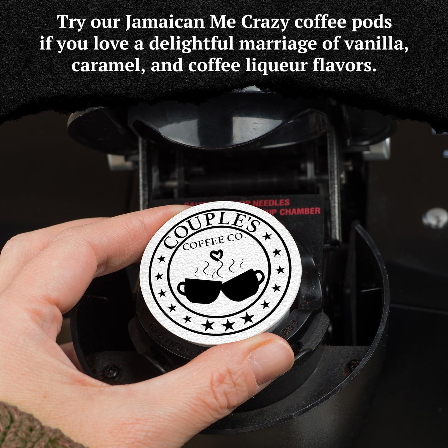 COUPLES COFFEE K-Cups, Medium Dark Roast, 100% Arabica Beans, Compatible with Single Serve malt-inspired, 24 Count