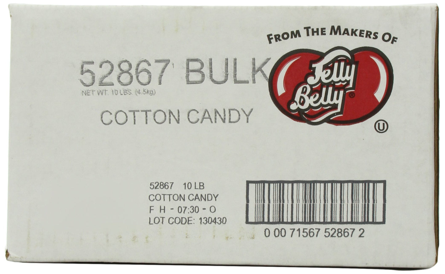 Jelly Belly Cotton Candy Jelly Beans, 10-Pound Box