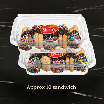 Sterns Bakery Italian Cookies - Gourmet Sandwich Cookies, Dairy & Nut Free, 13 oz (2 Pack)