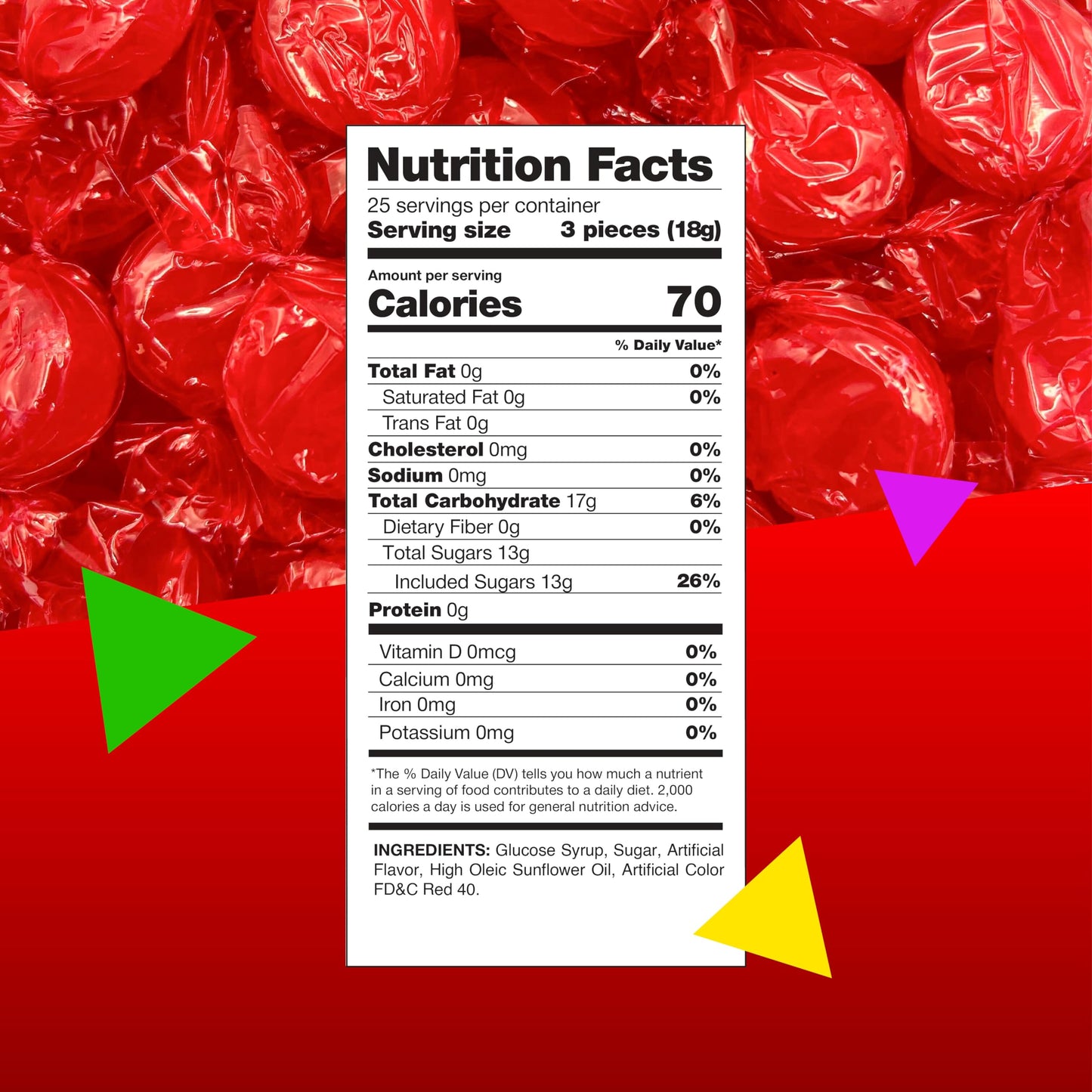 Arcor Cinnamon Discs Hard Candy | 1 Pound Bag - Approx. 75 Count | Classic Spicy Sweets