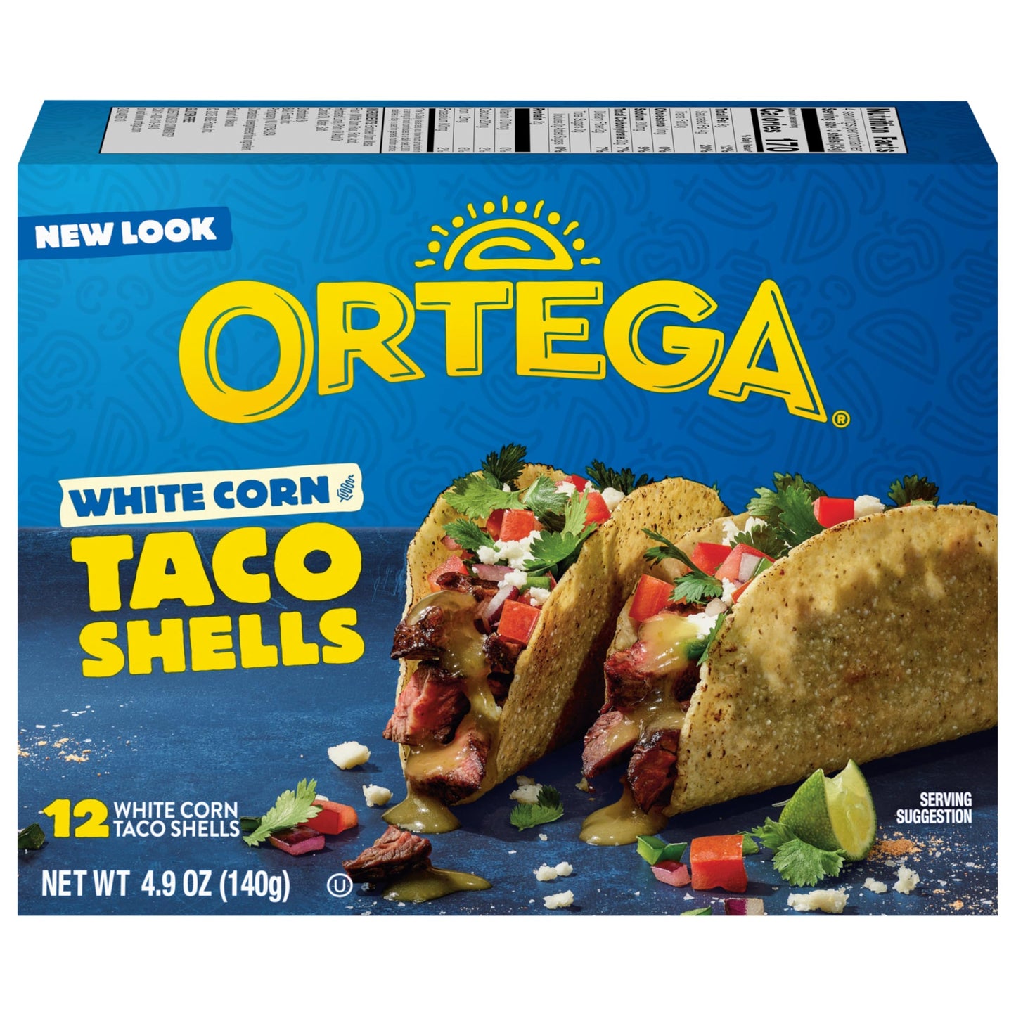 Ortega Taco Shells, White Corn, 4.9 Ounce, 12 Shells