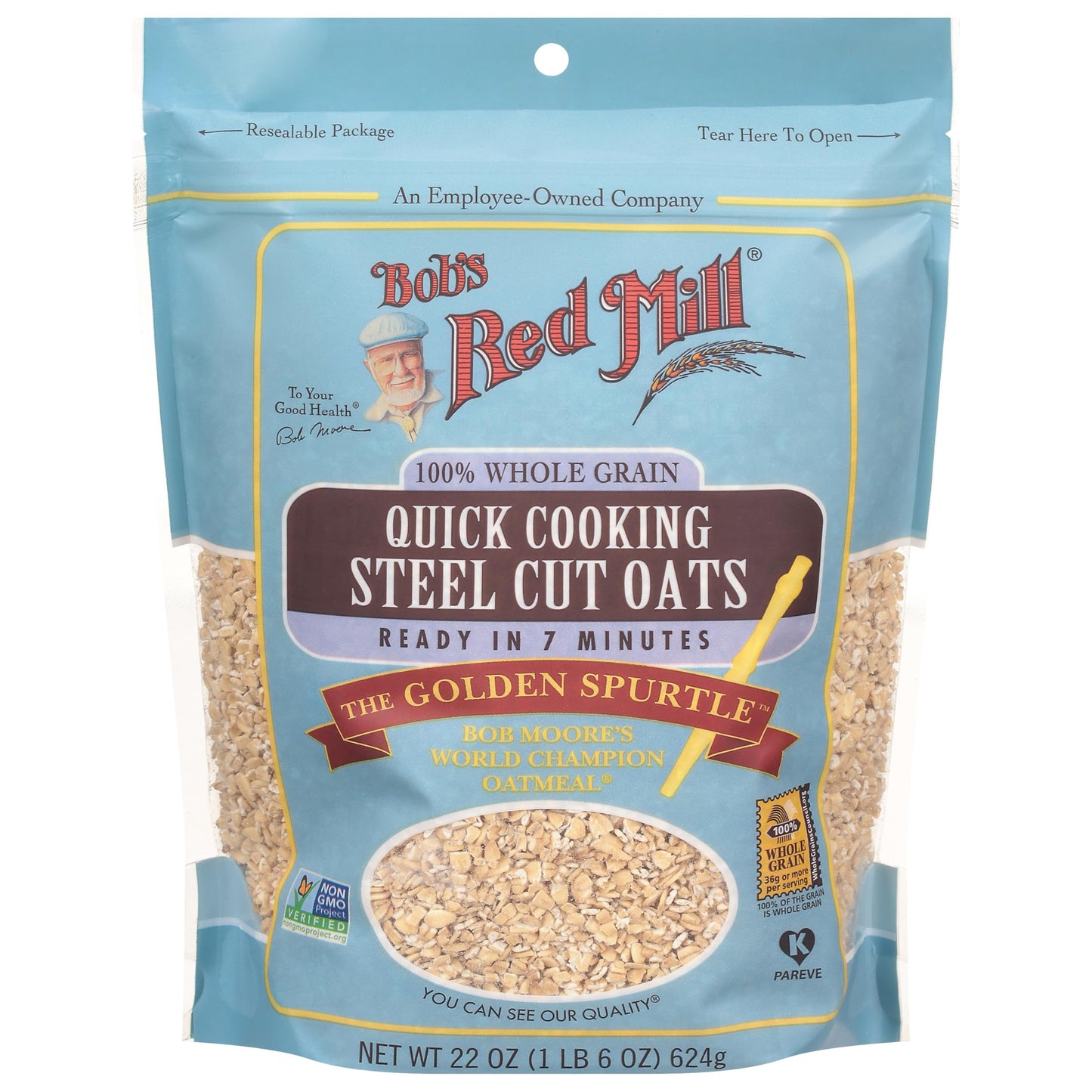 Bobs Red Mill Quick cooking Steel cut Oats 22-ounce