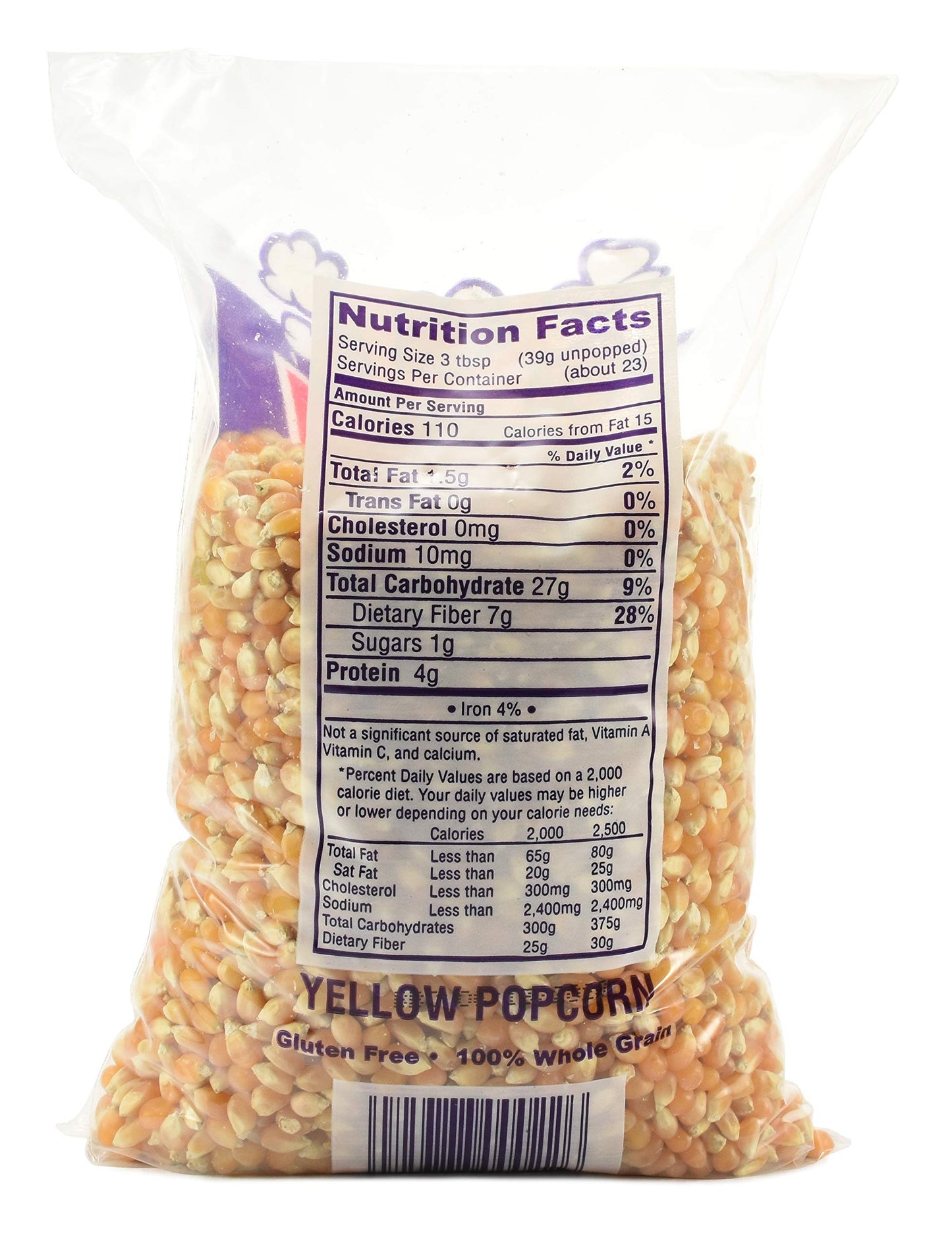Snappy Yellow Popcorn Kernels, 2Lb Bags, 4 Pack
