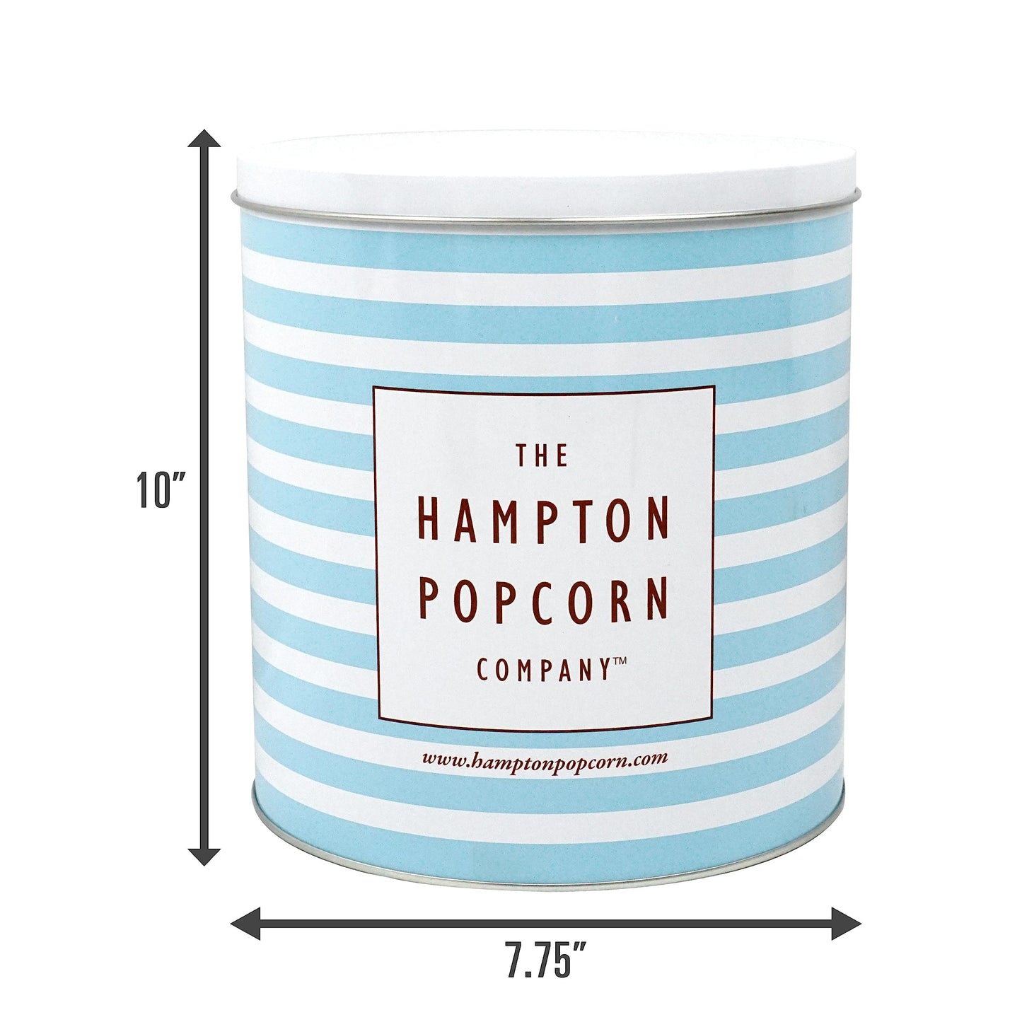 Chocolate Caramel Sea Salt Crunch Popcorn Tin, 24.5 Ounce Popcorn 1 Gallon Tin, Gourmet Popcorn Gift, Birthday Gifts, The Hampto