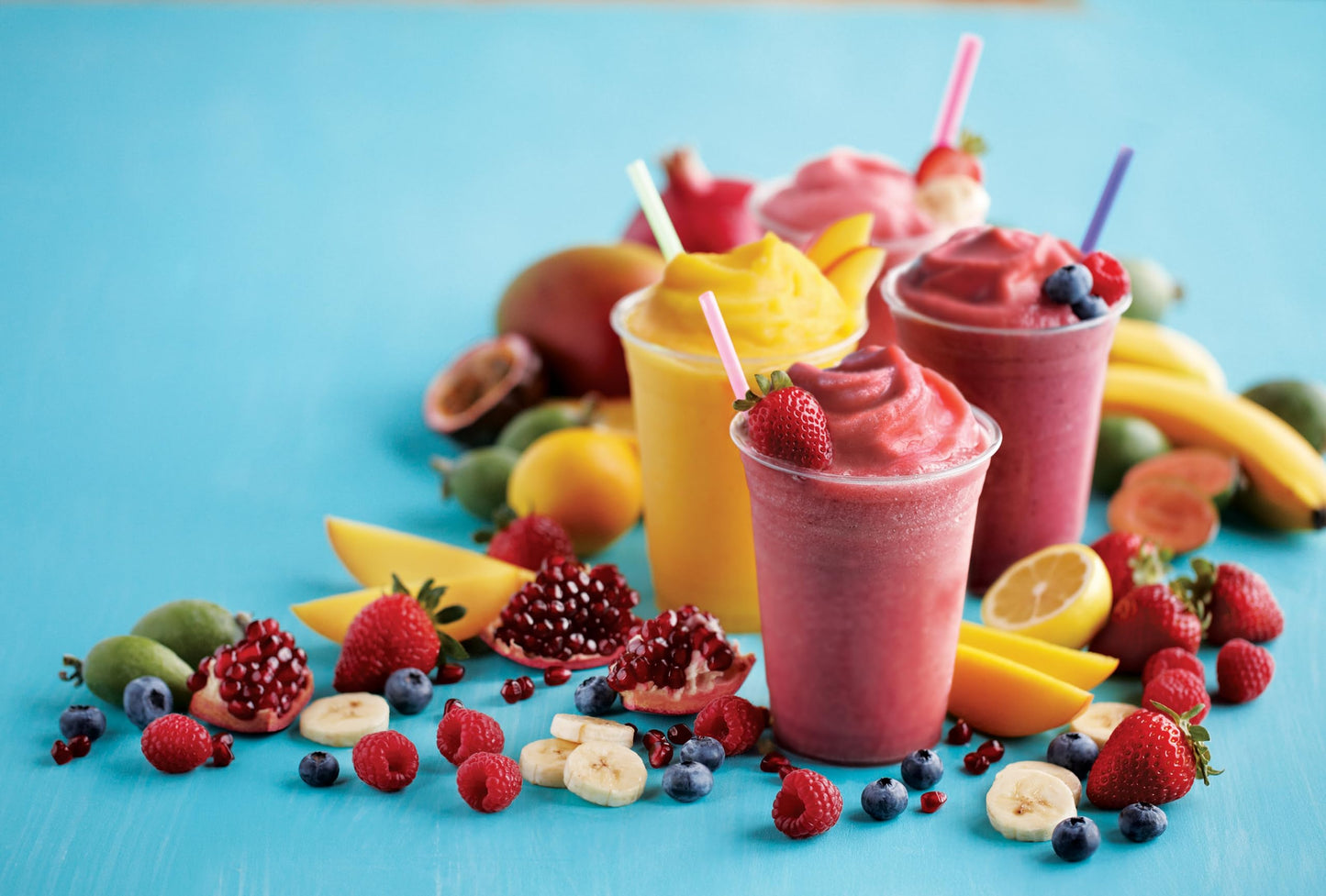 Torani Real Fruit Smootie Smoothie Mixes, Raspberry, 64 Ounce