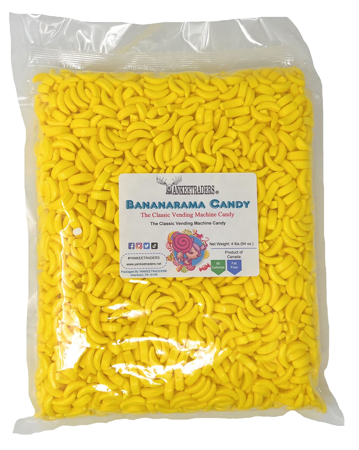 4 Pounds Bananarama Candy Bulk Runts Banana Heads