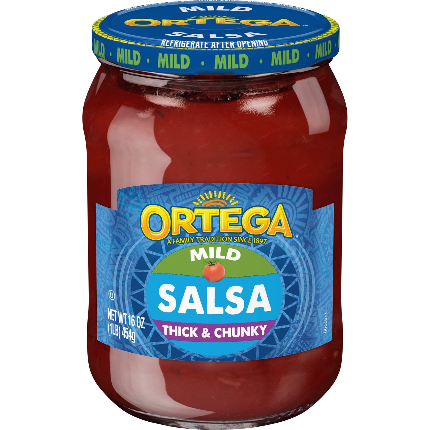 Ortega Thick & Chunky Mild Salsa, 16 Ounce (Pack of 12)