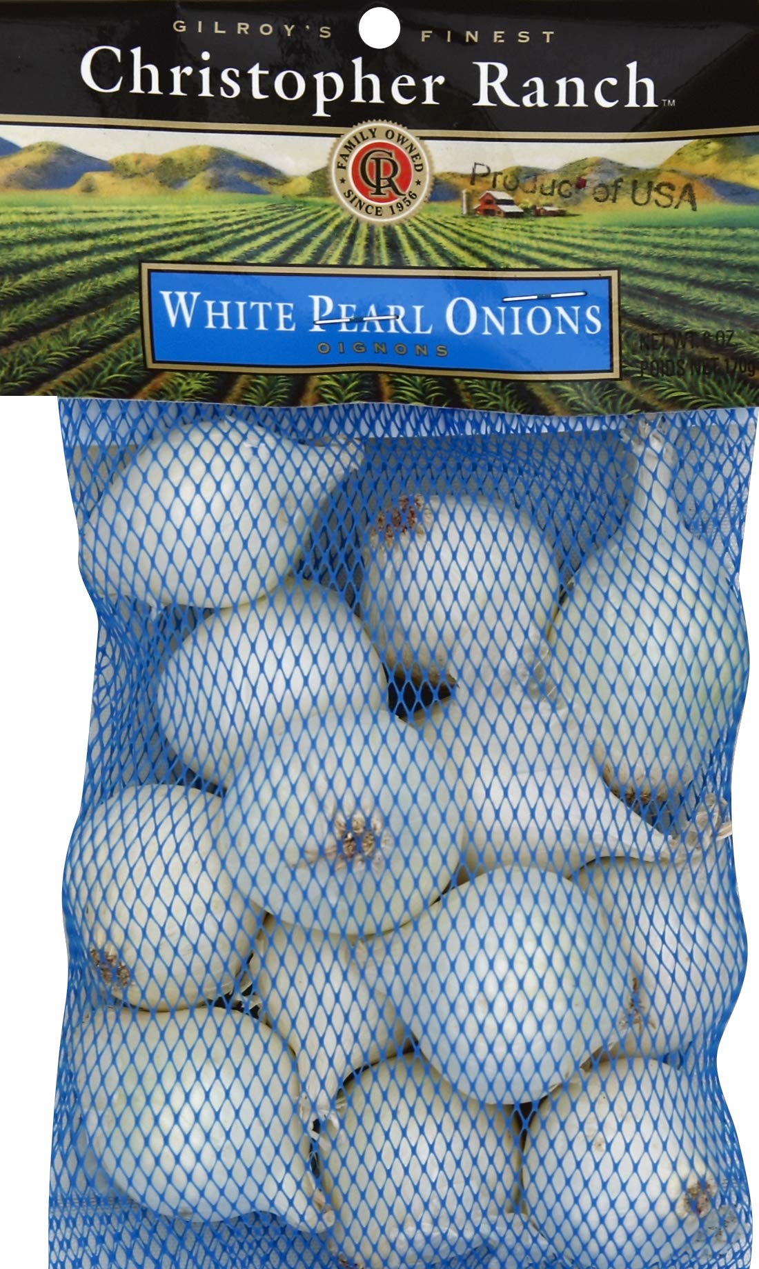 Christopher Ranch, Pearl White Onion, 6 Ounce Bag