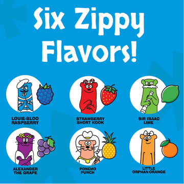 Otter Pops Original Assorted Freeze Pops, 1oz, 100 Count, Six Zippy Flavors