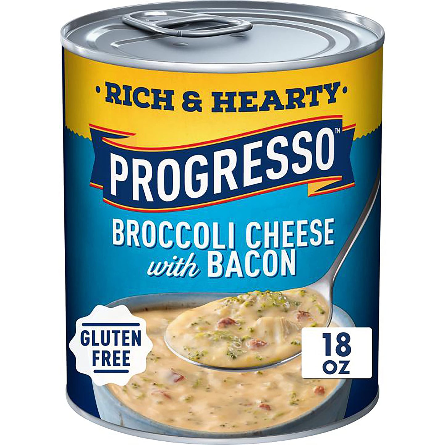 Progresso Rich & Hearty Gluten Free Broccoli Cheese Soup With Bacon 18 Oz.