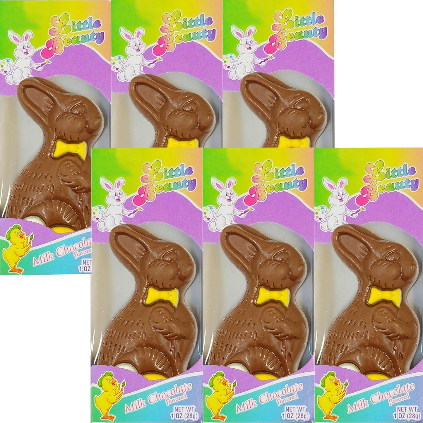 Fruidles Milk Chocolate Easter Bunny , 1oz Bars, 72-Pack, Kosher Certified