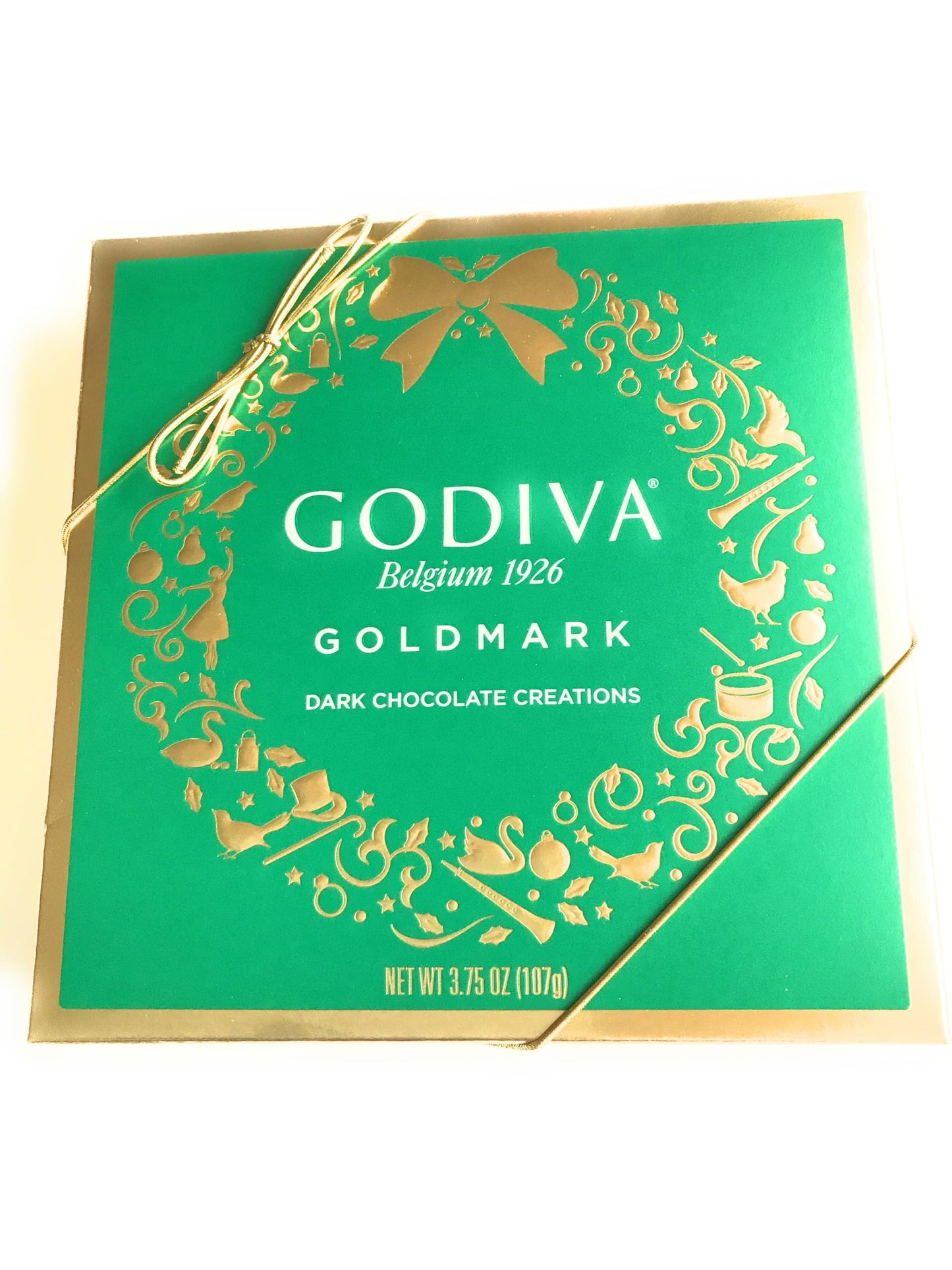 Godiva Chocolatier 9PC Holiday Goldmark Dark Chocolate Gift Box