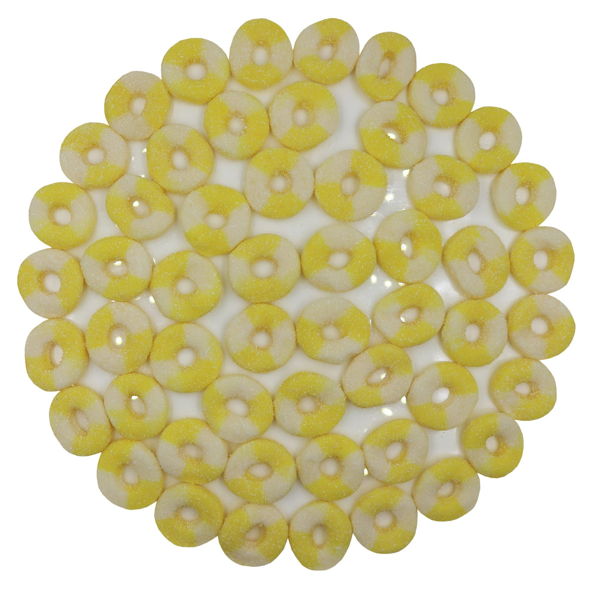 Firstchoicecandy Gummy Rings (Sour Mini Pineapple, 5 Pound (Pack Of 1))