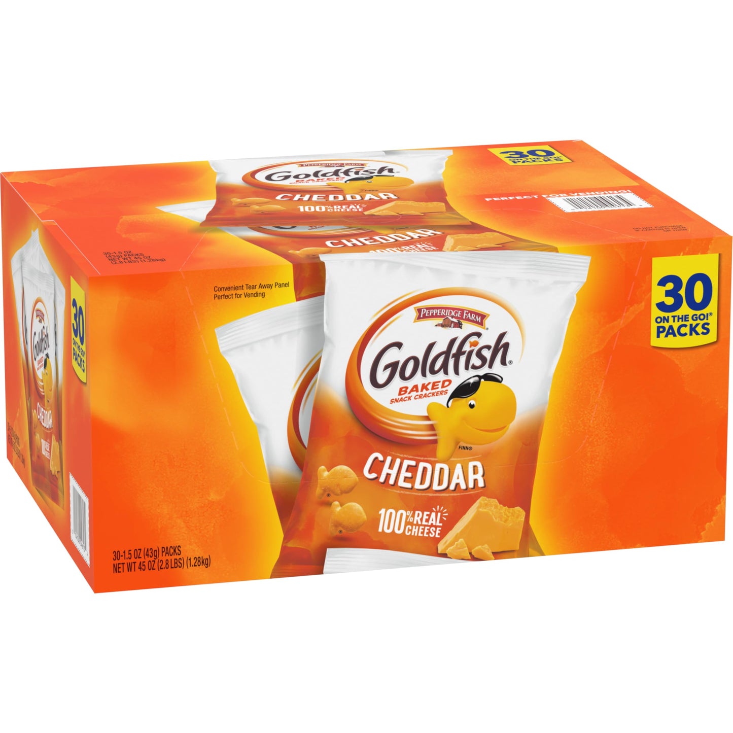 Goldfish Cheddar Ers, 1.5 Oz. Snack Packs, 30 Count