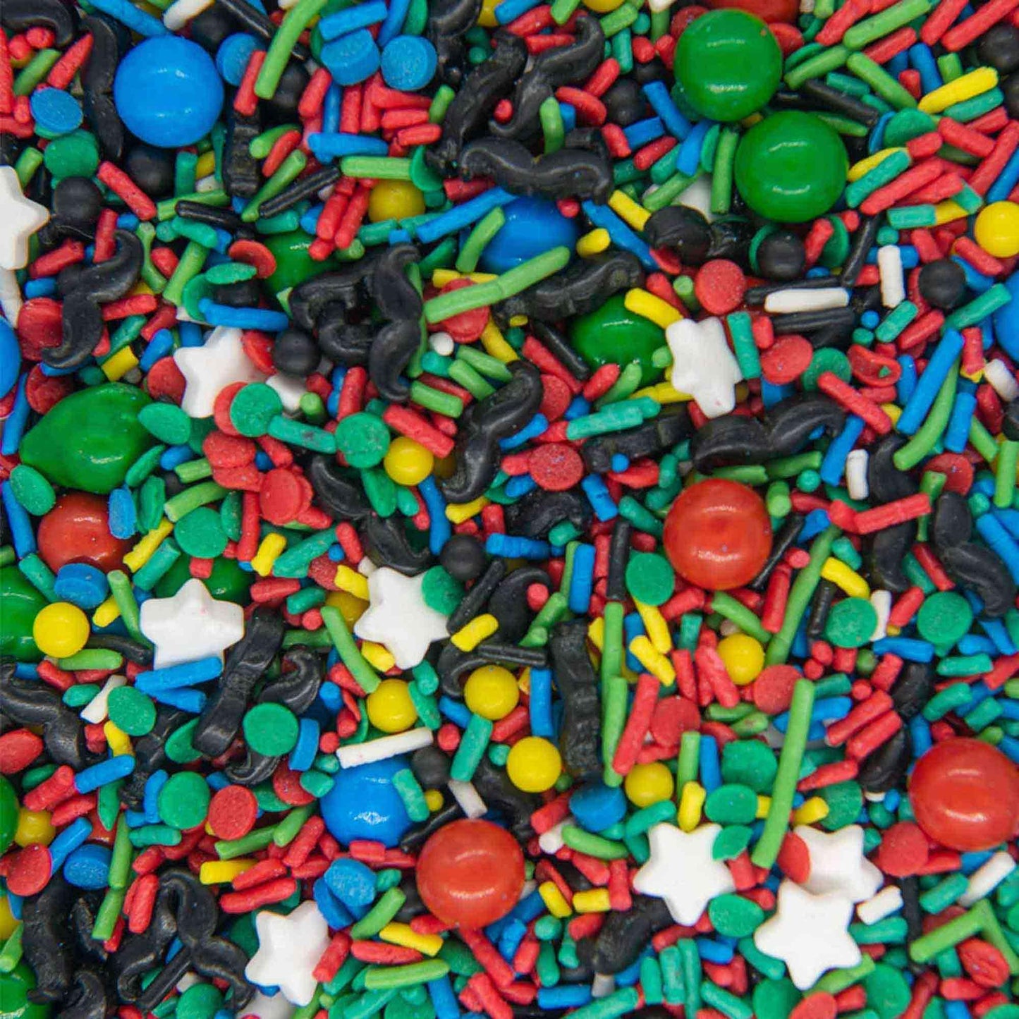 Bakebright Super Mario Sprinkles - Edible Super Mario Birthday Decorations For Vibrant Cake Cupcake Toppers Mario Luigi Toad Themed Celebrations Star & Mustache Sprinkles Made In Usa