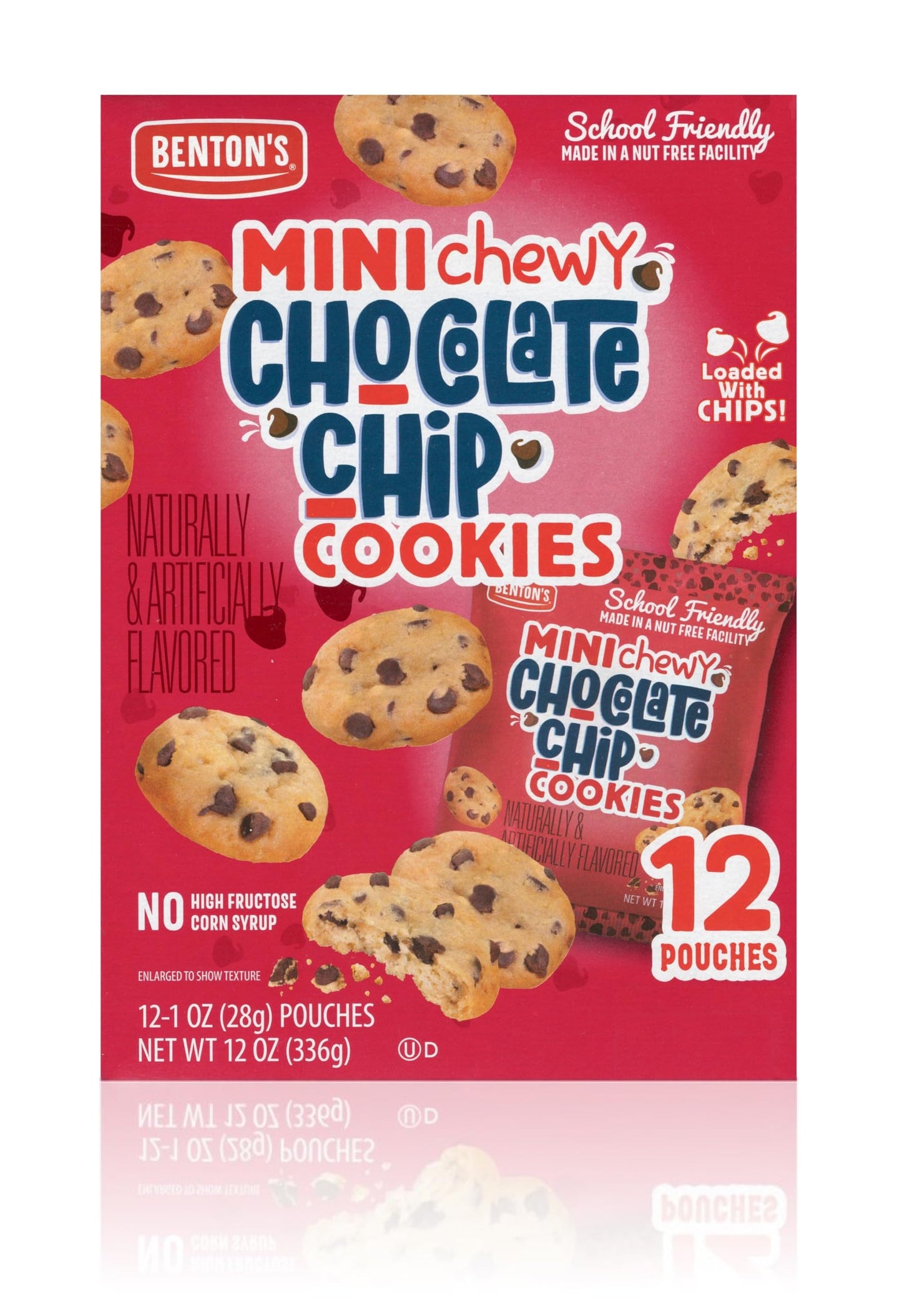 Bentons Mini Cookie Snack Packs (1 Box, Chewy Chocolate Chip)
