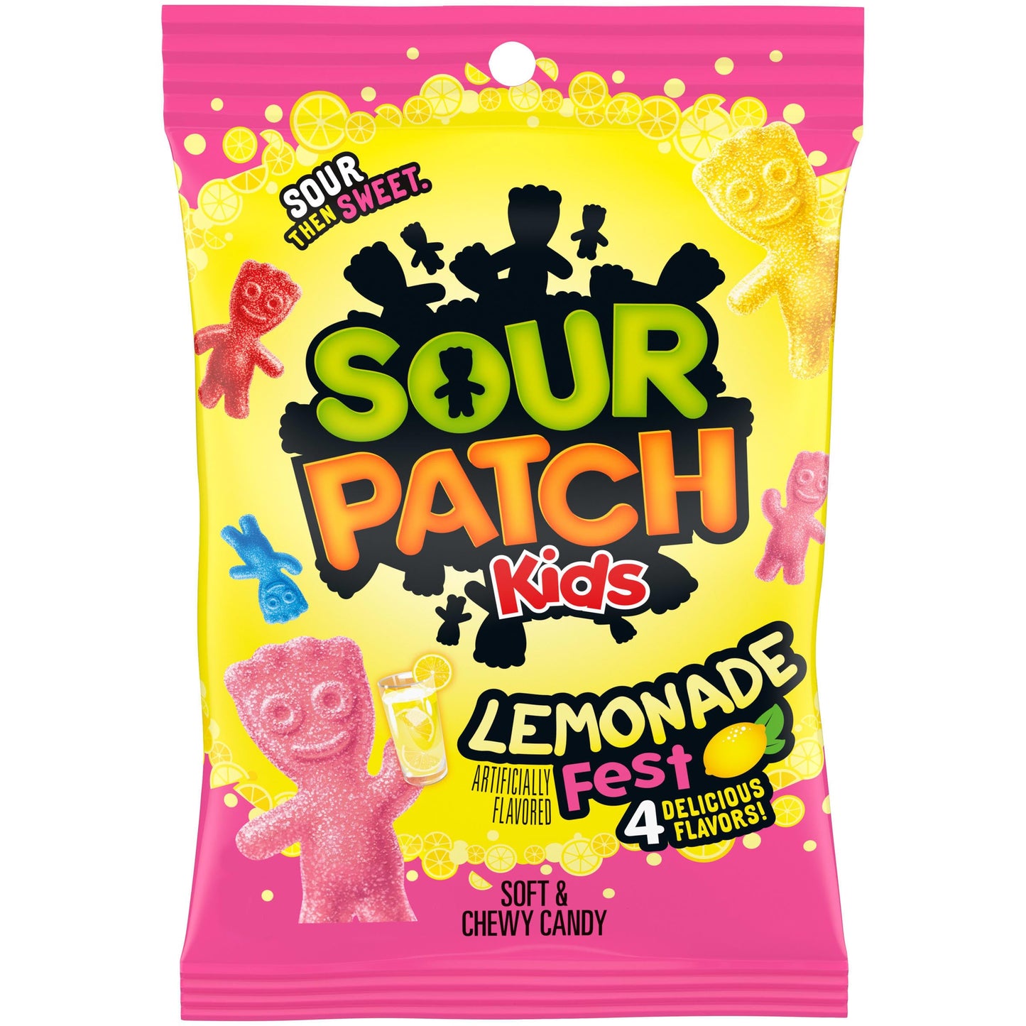 SOUR PATCH KIDS Lemonade Fest Soft & Chewy Gummy Candy, 8.02 oz