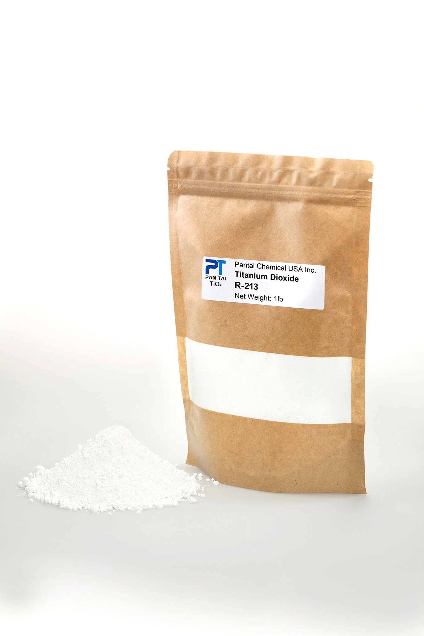 Pure Fine Titanium Dioxide (Tio2) Food-Grade Safe Colorant | Pigment, Toothpaste, Edible Use | Vegan Friendly, Non-Gmo | Resealable Bag (Ptr-213) 16Oz/8Oz/4Oz (16Oz/1Lb)