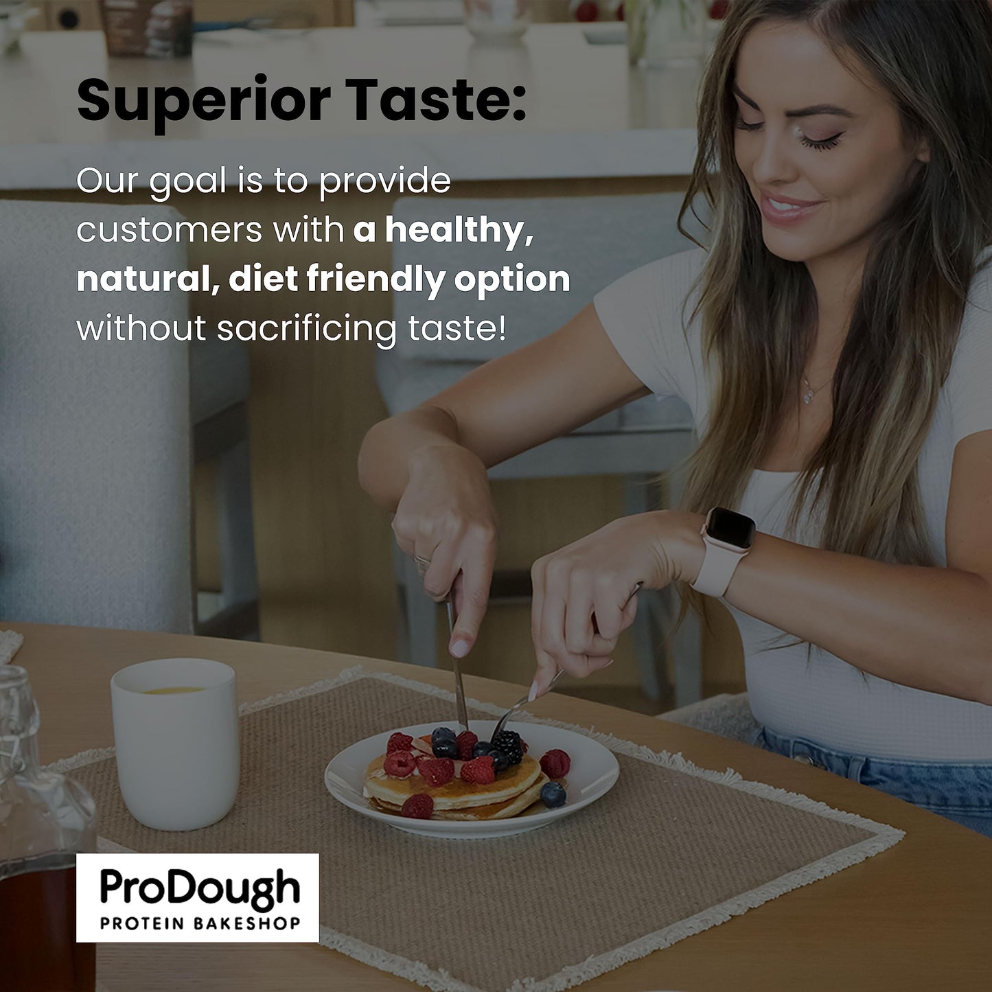 ProDough Buttermilk Pancake and Waffle Mix - Gluten Free, Low Carb, High Protein - 16 Ounce