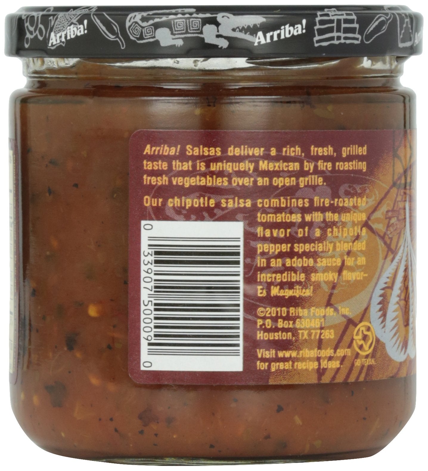 Arriba! Chipotle Salsa, 16-Ounce Glass (Pack Of 6)