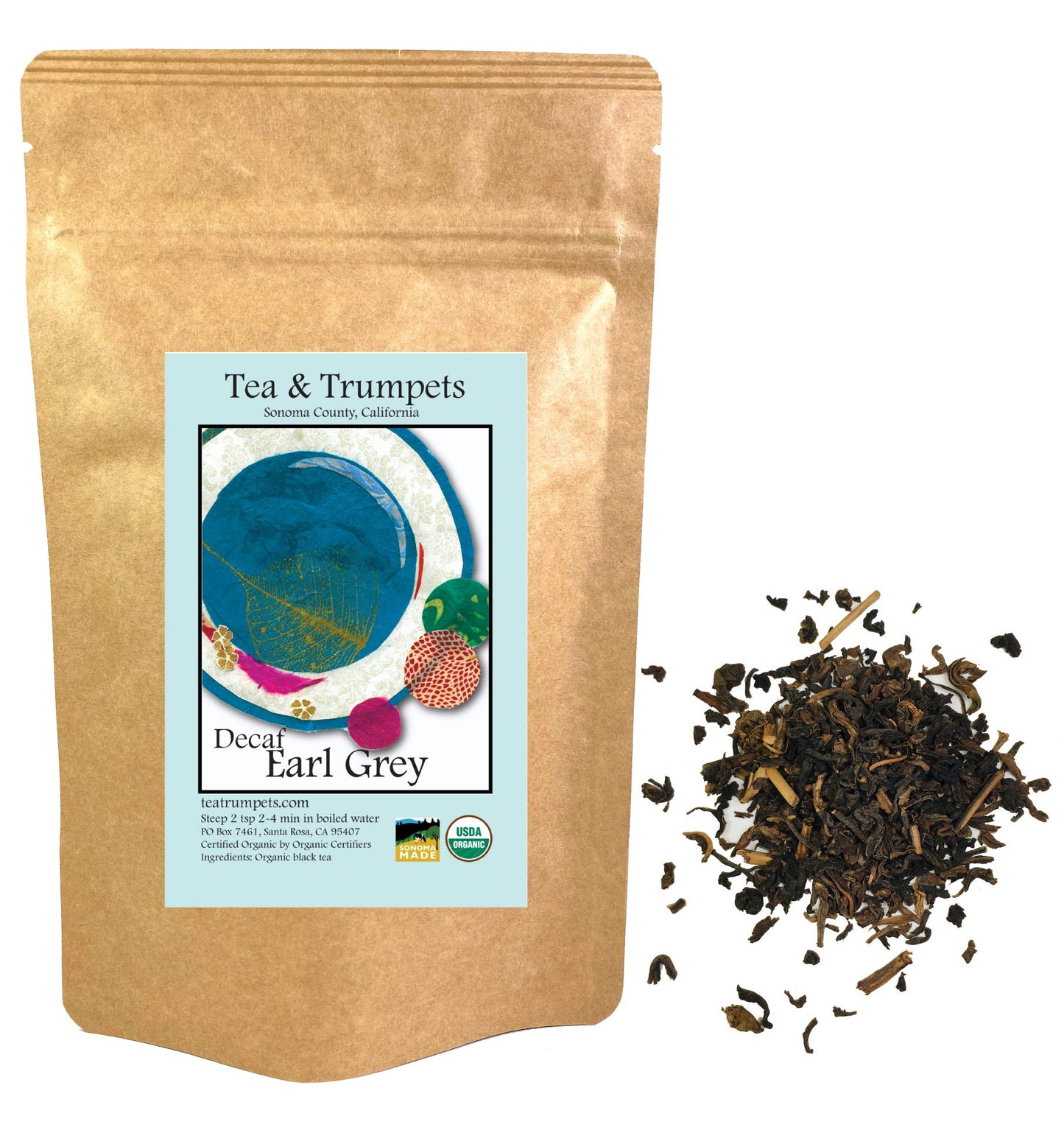 Usda Organic Decaf Earl Grey Loose Leaf Tea - 4 Oz