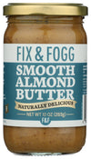 Fix & Fogg Smooth Almond Butter, Palm Oil Free, 10 Ounces (Pack Of 6)