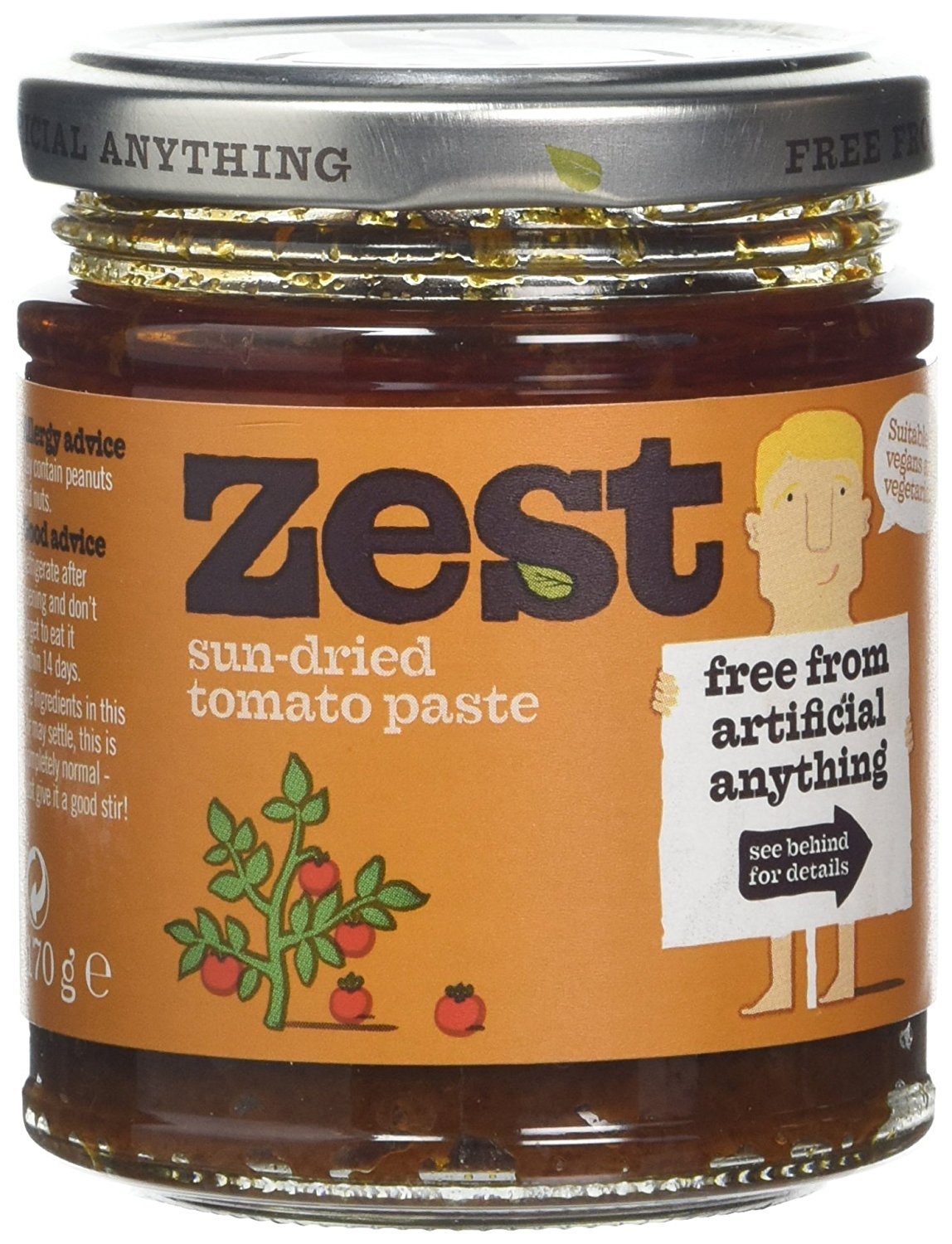 Zest Sundried Tomato Paste 170g - 2 Pack