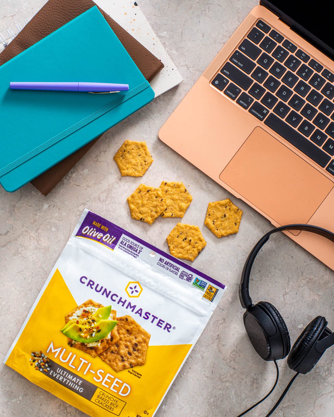 Crunchmaster Gluten-Free Multi-Seed Ultimate Everything Crackers, 4oz. (Pack of 6)