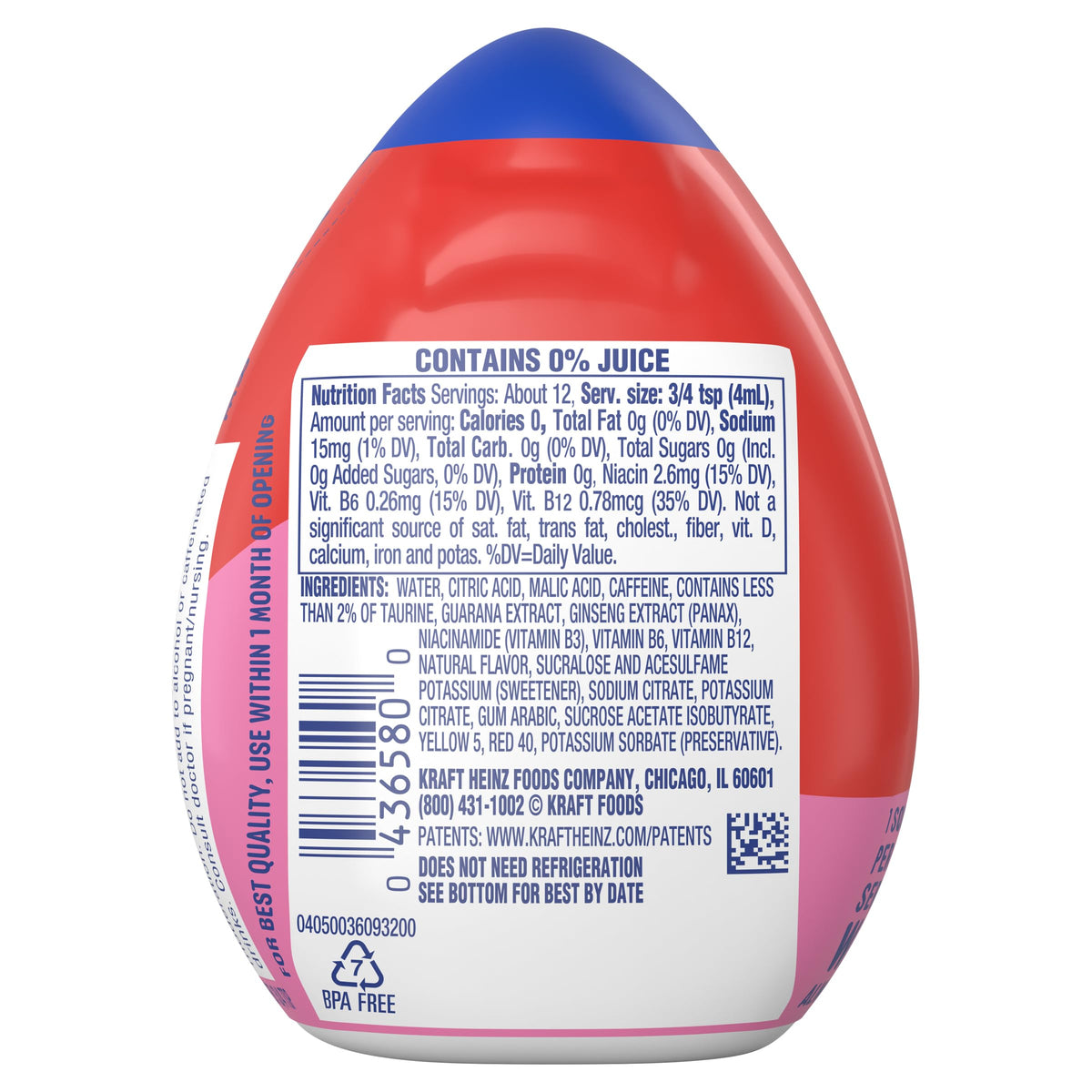 MiO Energy Liquid Water Enhancer - Strawberry Pineapple Smash - 12 Count - 1.62 Fl Oz