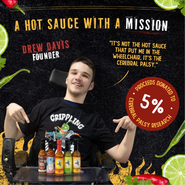Crippling Hot Sauce Variety Pack - 5 Gourmet Hot Sauces - Smoky, Tangy, Fiery, Sweet, And Savory - Hot Sauce For Grilling, Tacos, Burgers & More - Hot Sauce Gift Set - 5% Proceeds For Cerebral Palsy (5 Pack, Crippling Decisions Variety Pack)
