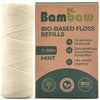 Refill Silk Dental Floss Candelilla Wax Tooth Floss Natural Dental Tape Plastic Free Dental Floss Eco Floss Stainless Steel