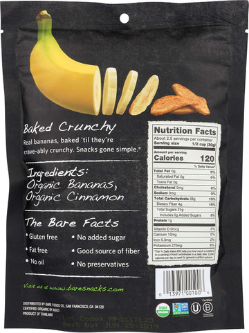 Bare Fruit Bake-Dried Granny Smith Apple Chips 11 Ounce Bag
