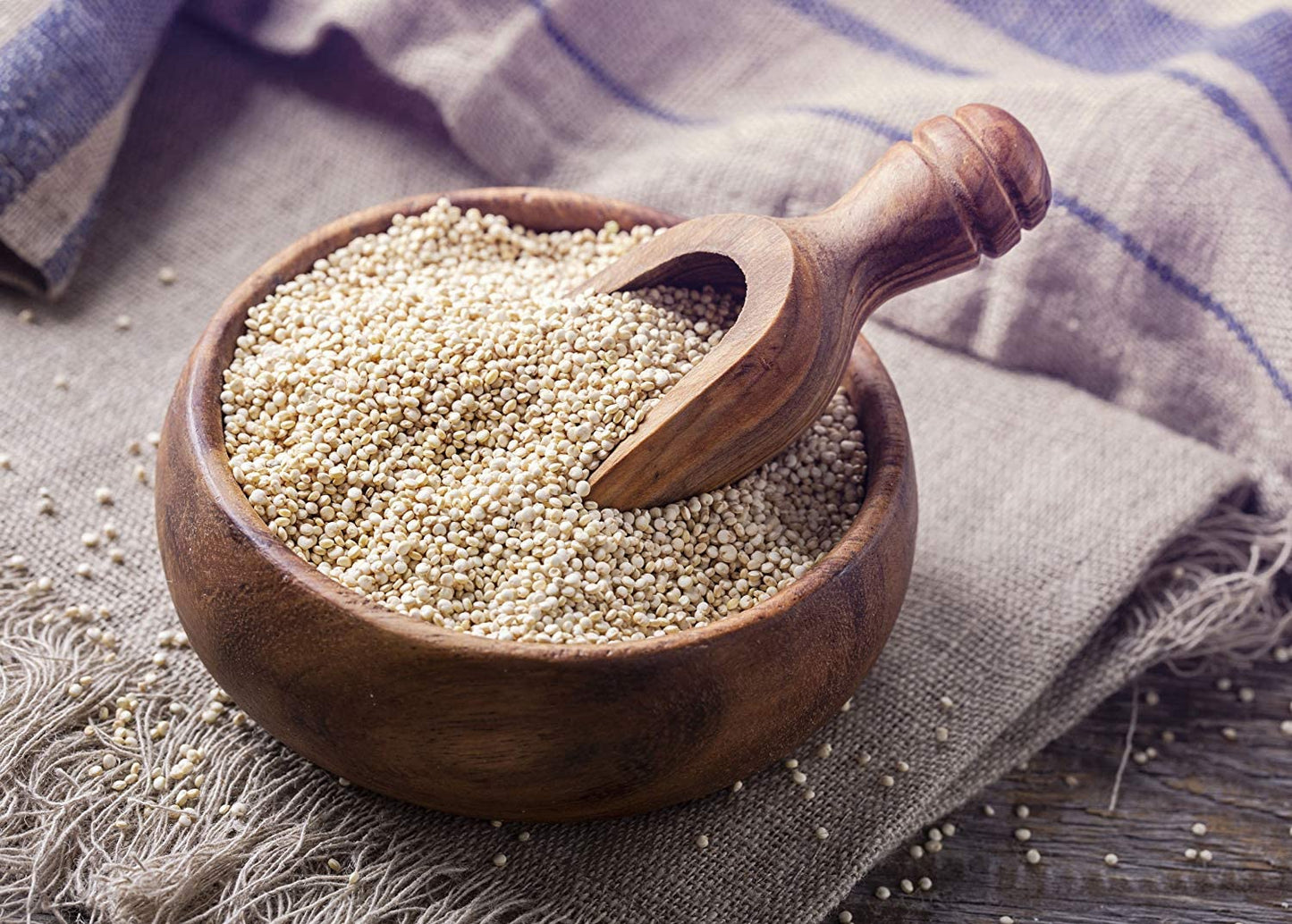 Food To Live Organic Royal White Quinoa, 8 Ounces Whole Grain, Non-Gmo, Kosher, Vegan, Sirtfood, Bulk