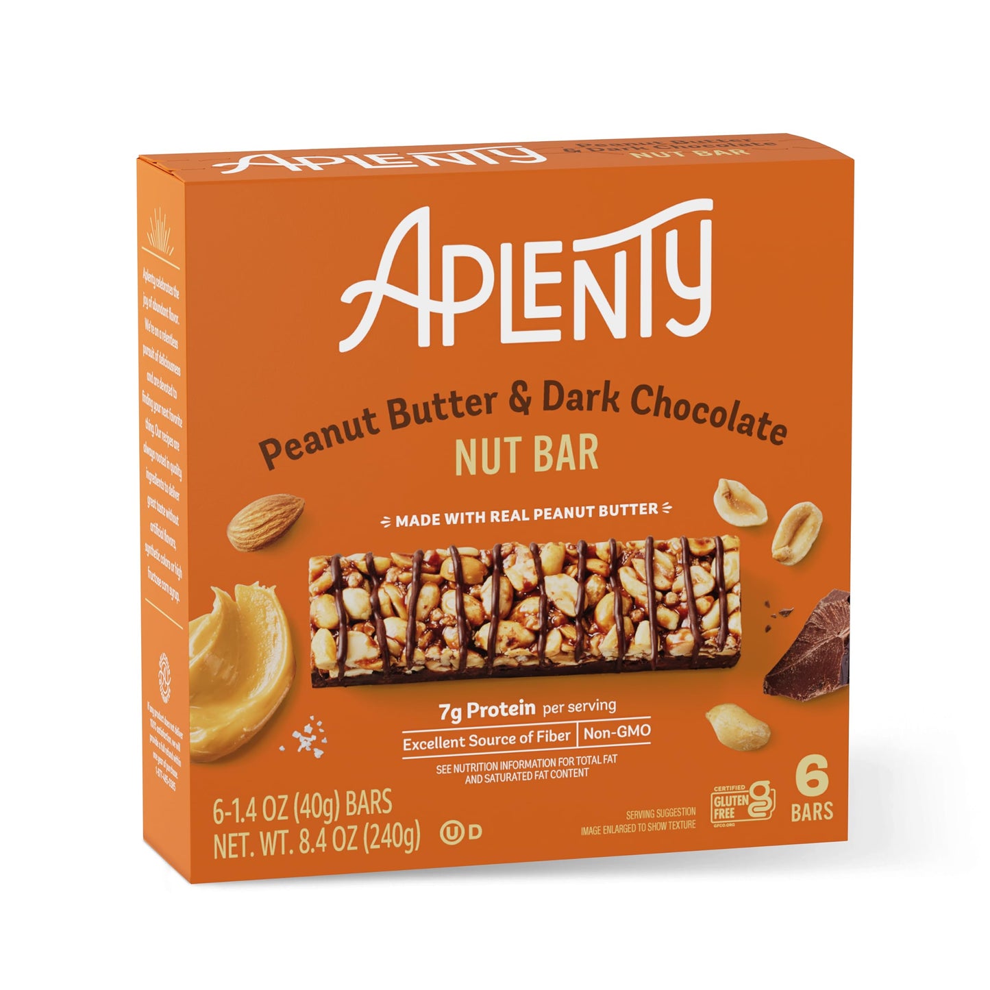 Aplenty Dark Chocolate Peanut Butter Nut Bar