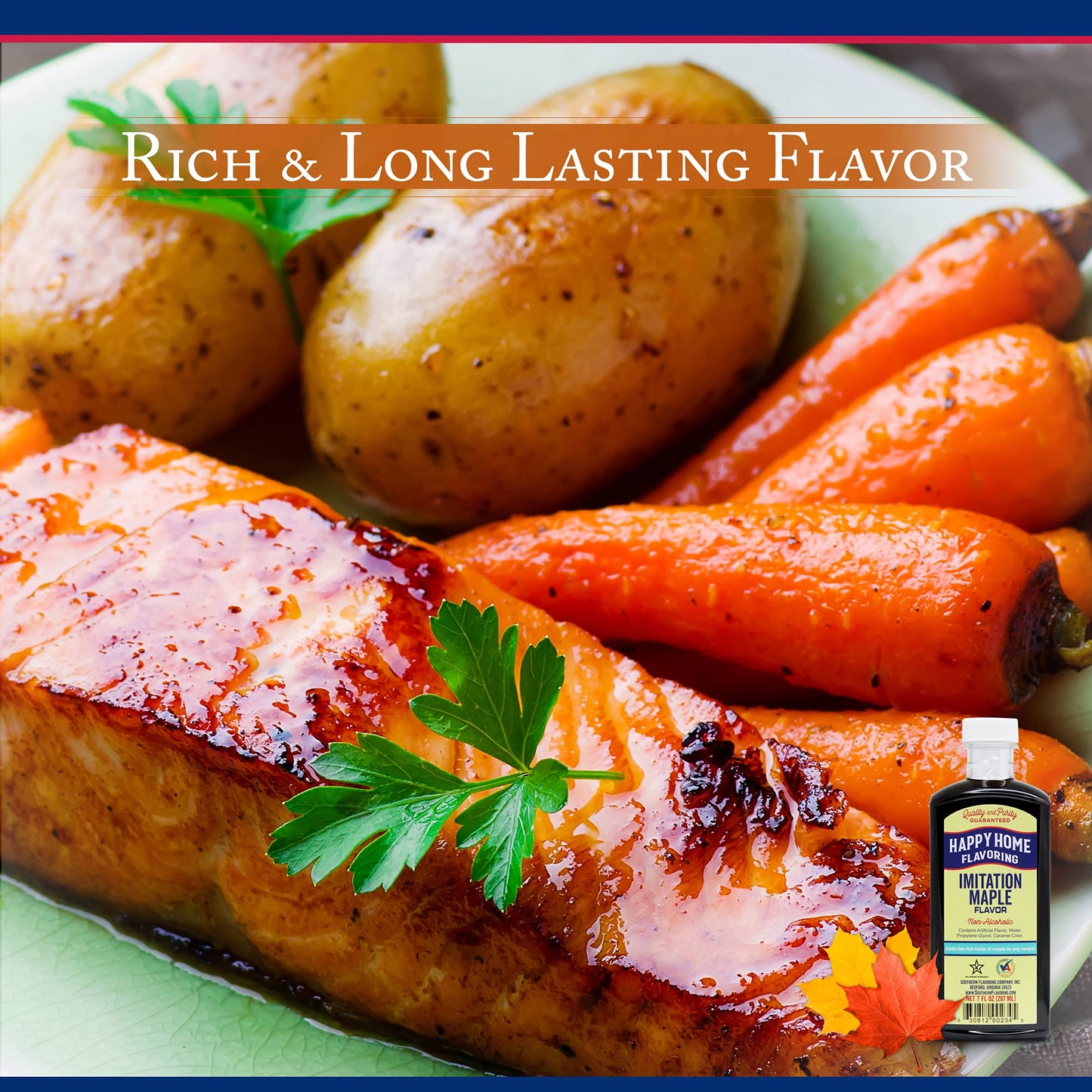 Happy Home compatible with Maple Flavoring, Non- ic, Certified Kosher, 7 Fl Oz