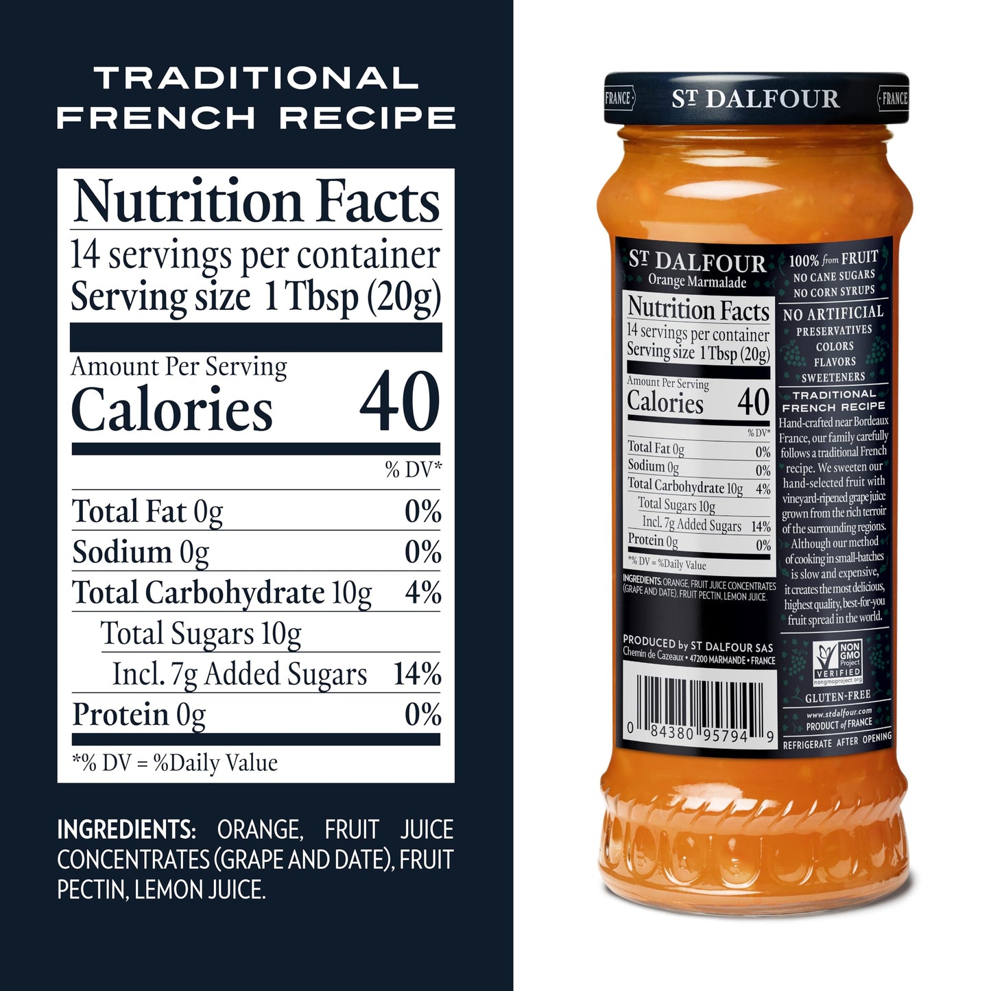 St. Dalfour Deluxe Orange Marmalade 10-Oz (Pack of 6)