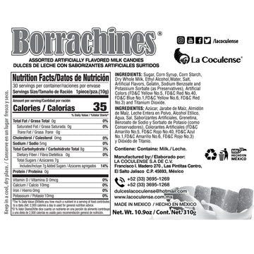 Borrachines La Coculense 30Pcs Box 10.9Oz