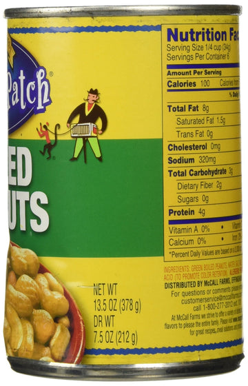 Margaret Holmes Green Boiled Peanuts, 13.5oz Can, Pack of 12