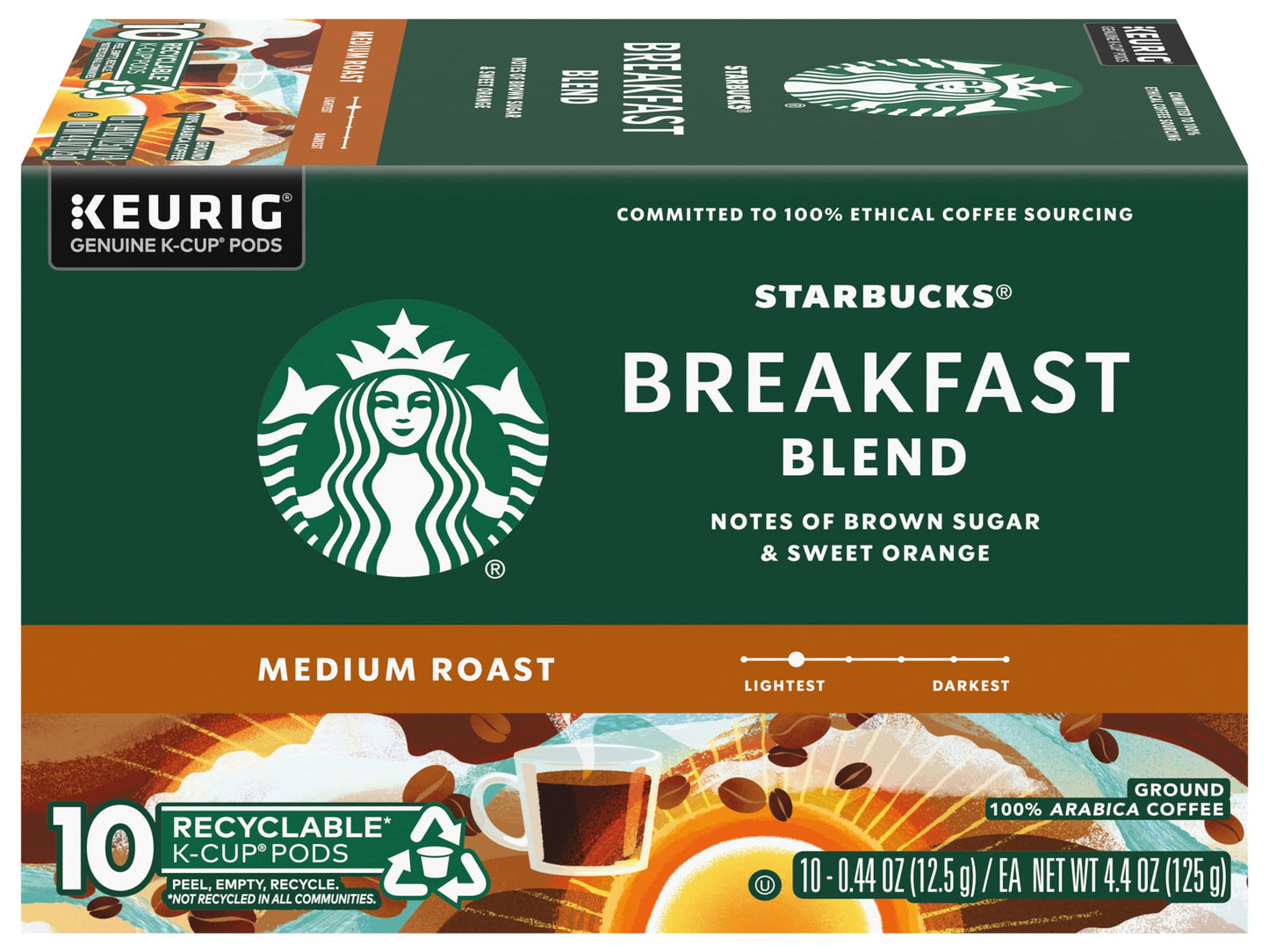 Starbucks Breakfast Blend K-cup, 10 ct