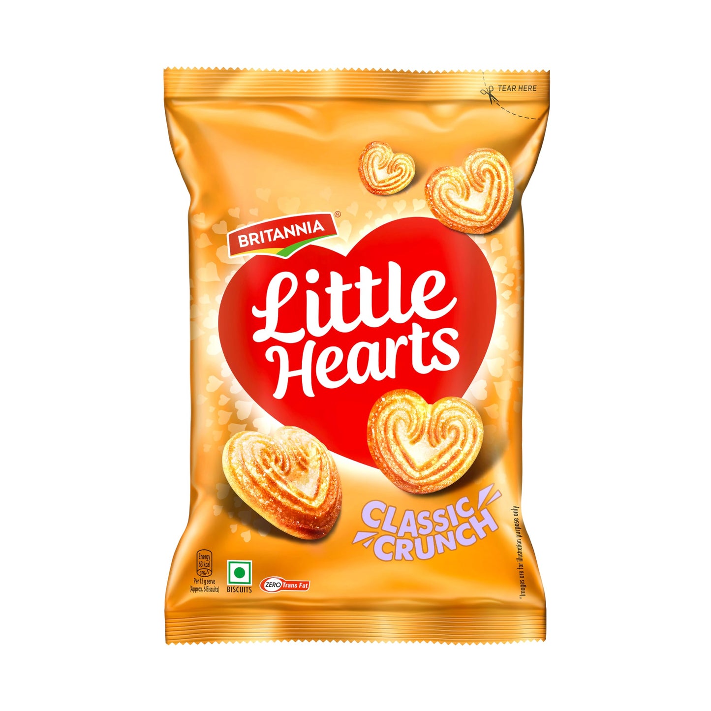 Britannia Little Hearts 75G