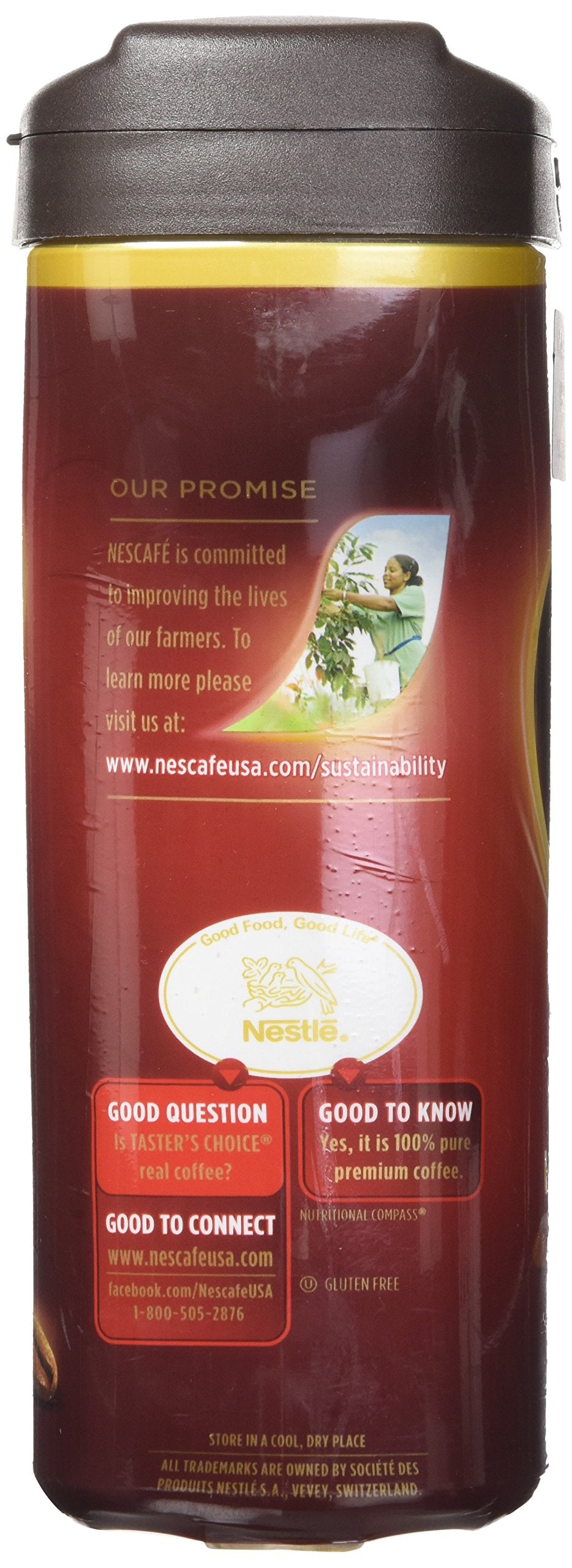 Nescafe Tasters Choice House Blend (light-medium) Instant Coffee Net Wt 12 Oz( 3 Pack)