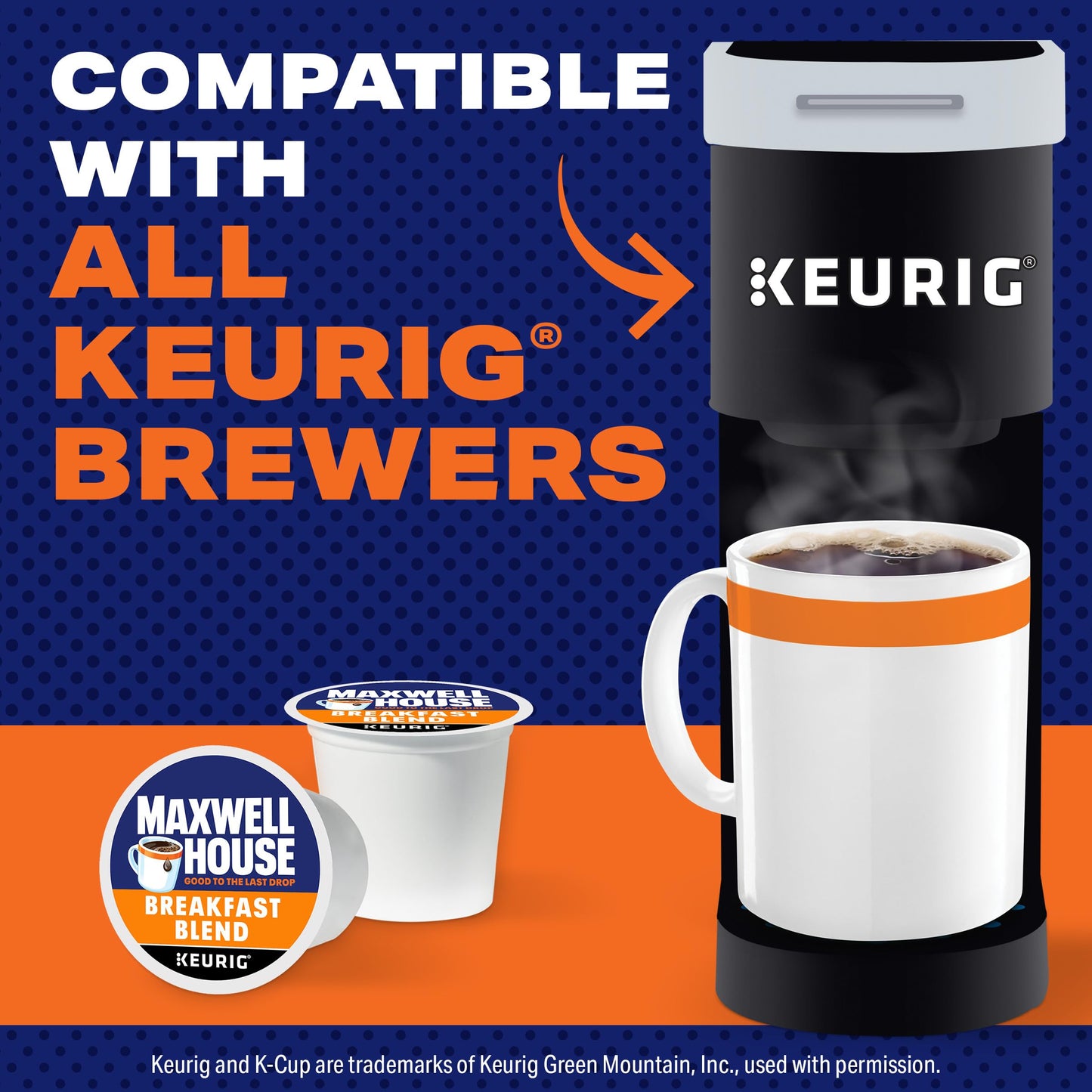 Maxwell House Breakfast Blend Light Roast K-Cup Coffee Pods, 24 Ct. Box